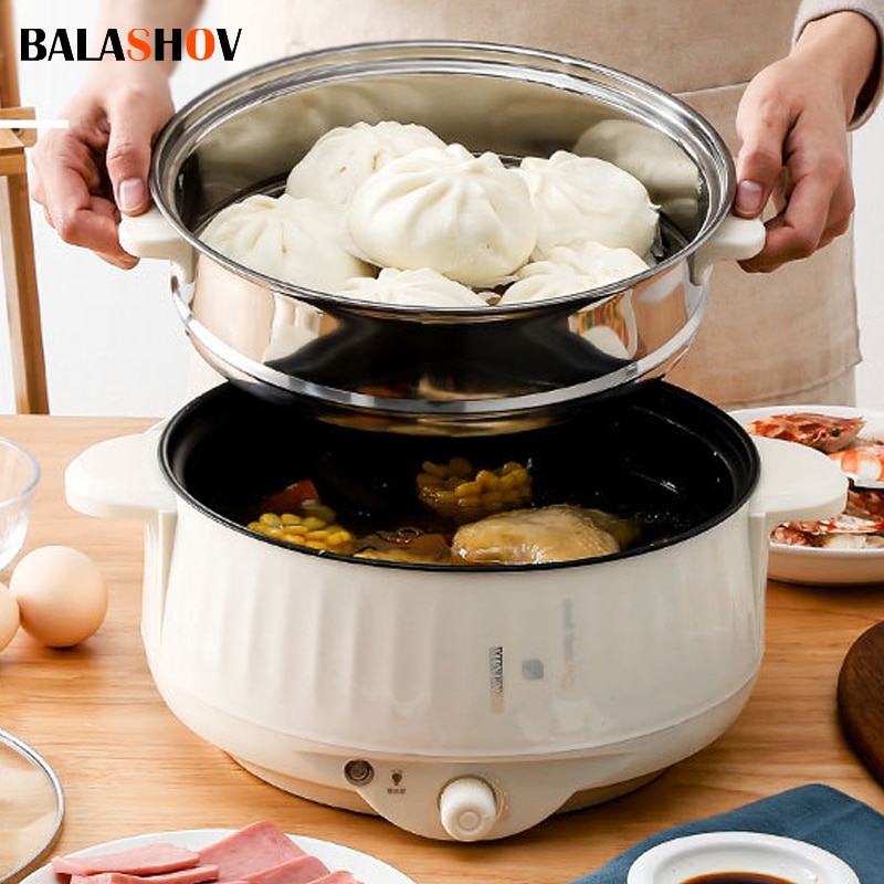 Kitchen Appliances B&Q - หม้อหุงข้าวอเนกประสงค์หม้อหุงข้าวชั้นเดียว/สองชั้นขนาด220โวลต์1-2คนในครัวเรือนหม้อหุงข้าวไม่ติดกระทะอุปกรณ์ทำอาหาร