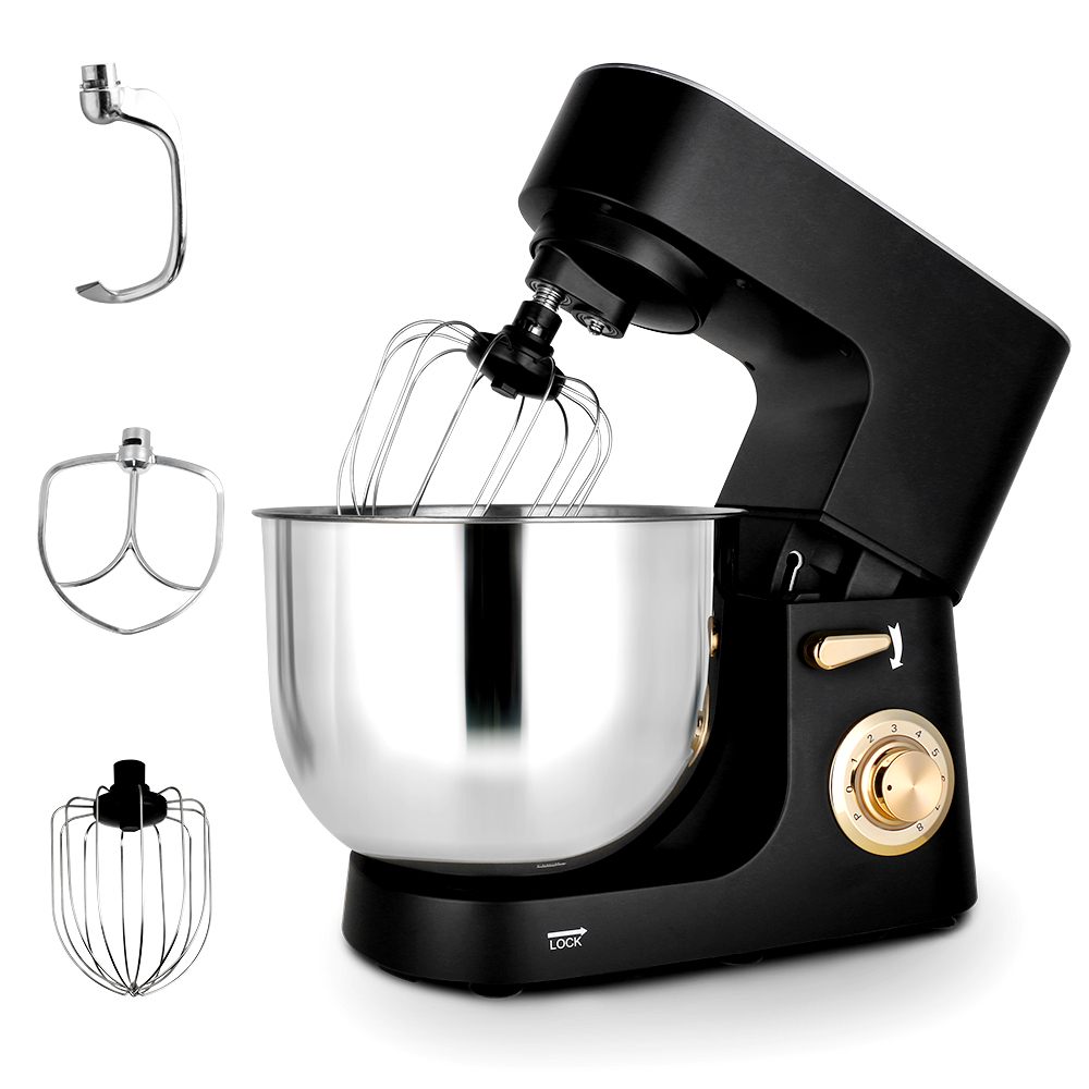 Kitchen Appliances Usa - เครื่องผสมอาหารแบบตั้งโต๊ะสำหรับใช้ในครัวเรือน กำลังสูง 1800 วัตต์ ความจุ 8