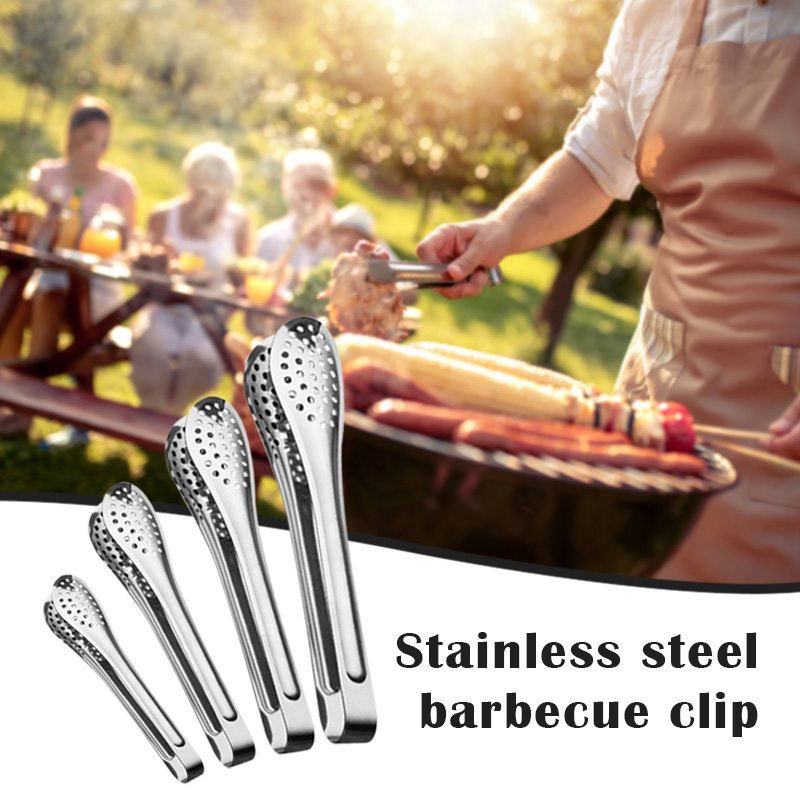 Kitchen Appliances Hobart - แหนบบาร์บีคิวสแตนเลสสเต็กคลิป Bbq Tong อเนกประสงค์และปฏิบัติทําความสะอาดง่ายห้องครัวคลิปโลหะสําหรับ BBQ