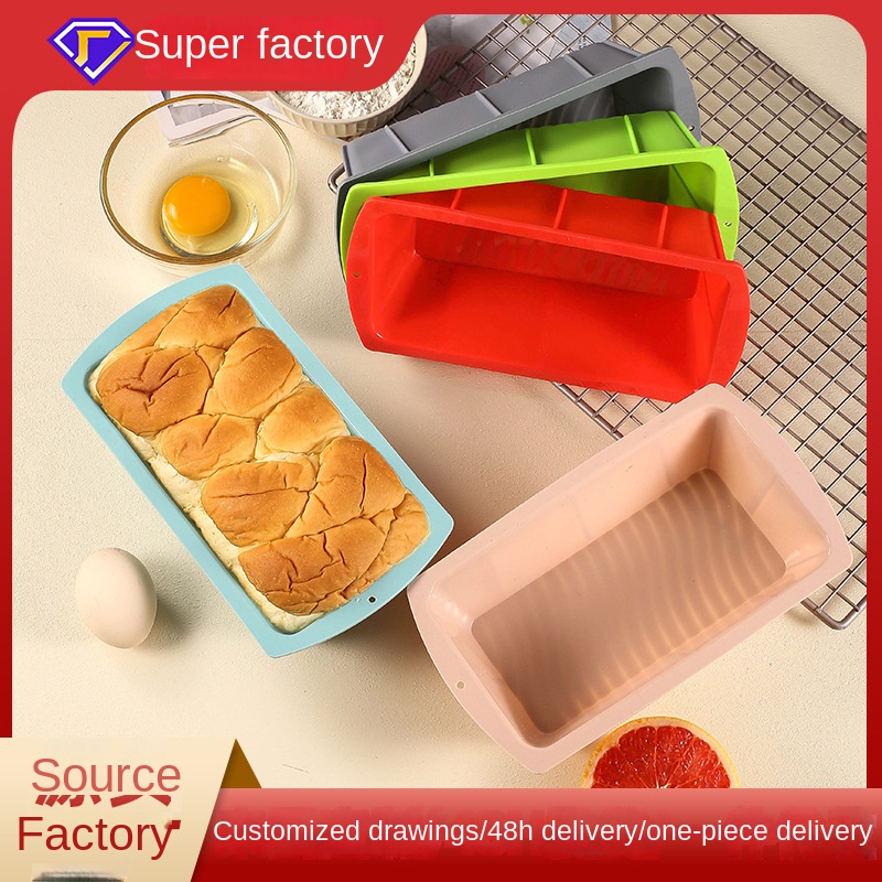 Kitchen Appliances Oven - แม่พิมพ์เค้กซิลิโคนทรงสี่เหลี่ยมทนอุณหภูมิสูงและแม่พิมพ์ง่ายถาดอบสำหรับอบในเตาในครัวแม่พิมพ์ขนมปังซิลิโคน