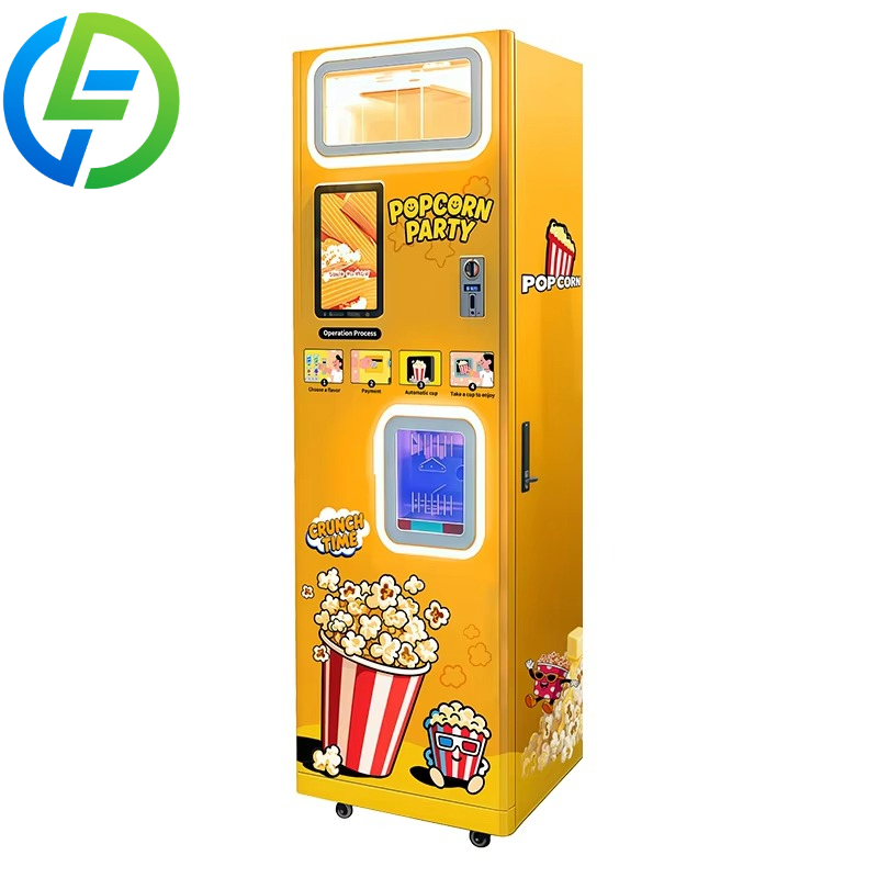 Air Popcorn Maker - เครื่องทำป๊อปคอร์นอัตโนมัติแบบหยอดเหรียญ ปรับแต่งรสชาติได้ พร้อมระบบลมร้อน