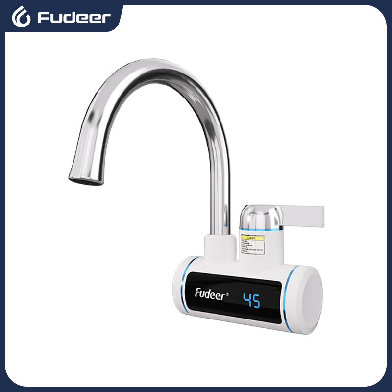 Kitchen Appliances B&Q - เครื่องทำน้ำอุ่นไฟฟ้า Fudeer 220V ก๊อกน้ำในครัวแบบไม่ใช้ถัง ให้ความร้อนทันที ก๊อกน้ำร้อนไหล