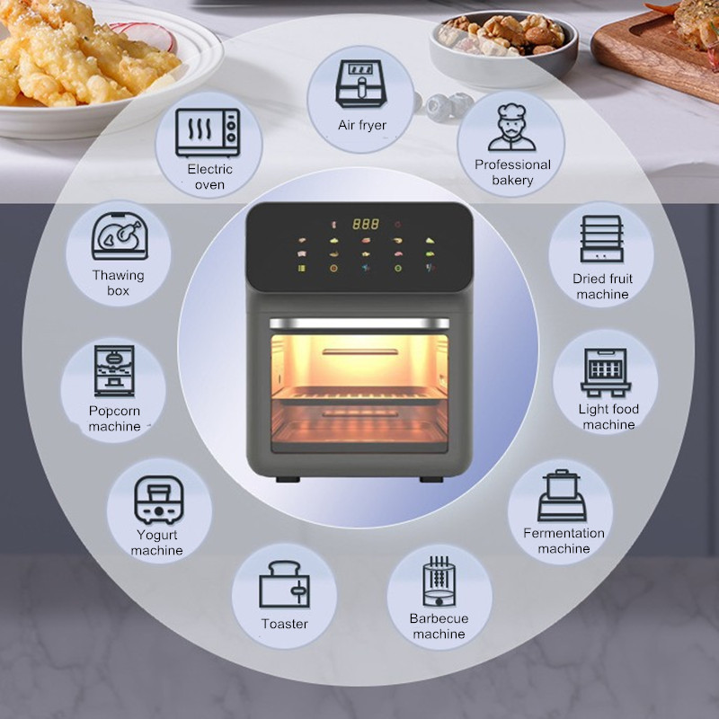 หม้อทอดไร้น้ำมันแบบมองเห็นได้  - Kitchen Appliances Oven บทวิจารณ์และราคา
