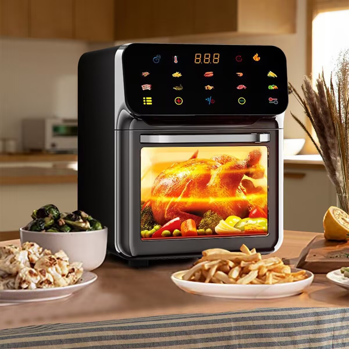 หม้อทอดไร้น้ำมันแบบมองเห็นได้  - Kitchen Appliances Oven บทวิจารณ์และราคา