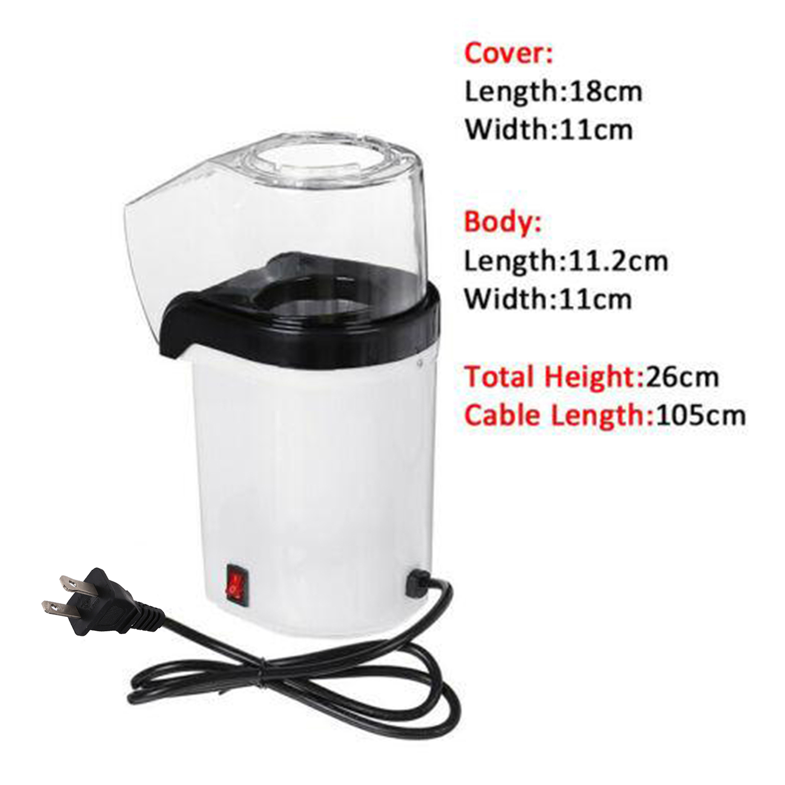อัตโนมัติเครื่องทำข้าวโพดคั่วร - Air Popcorn Maker บทวิจารณ์และราคา