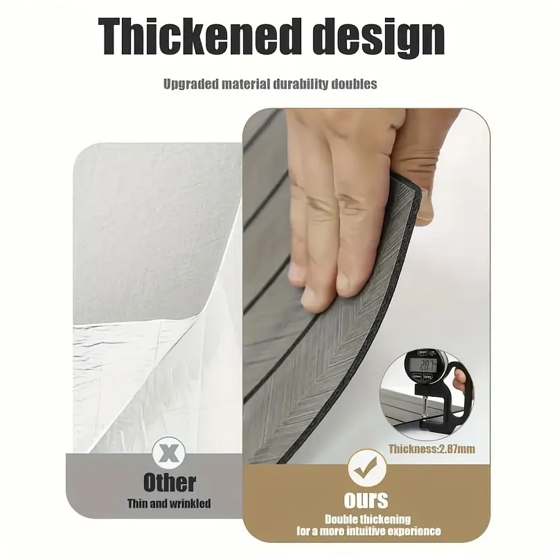 วอลเปเปอร์ลายไม้เทียมแบบมีกาวใ - Kitchen Appliances Design บทวิจารณ์และราคา