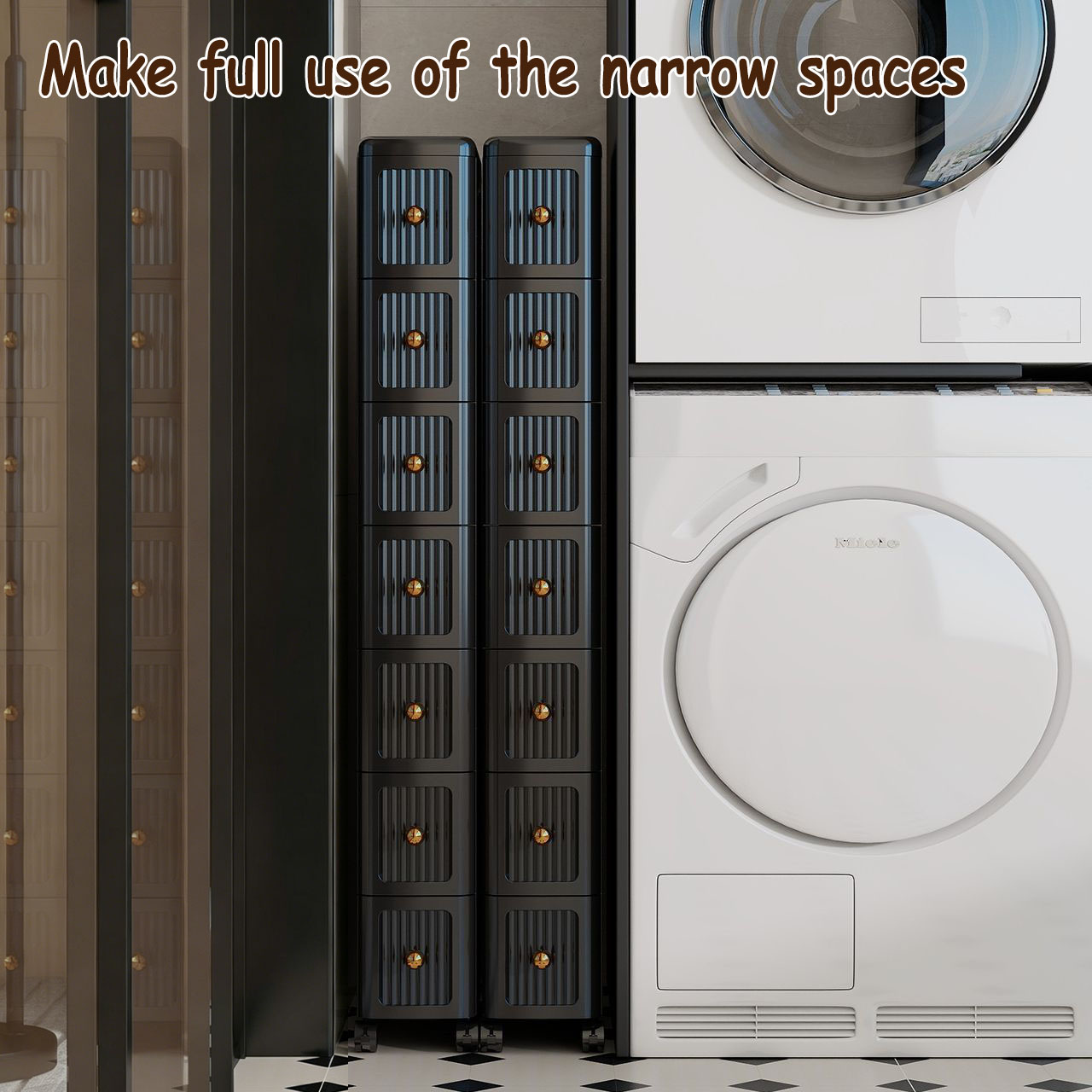 ตู้เก็บของแบบลิ้นชักช่องแคบ 15 - Kitchen Appliances Organizer บทวิจารณ์และราคา