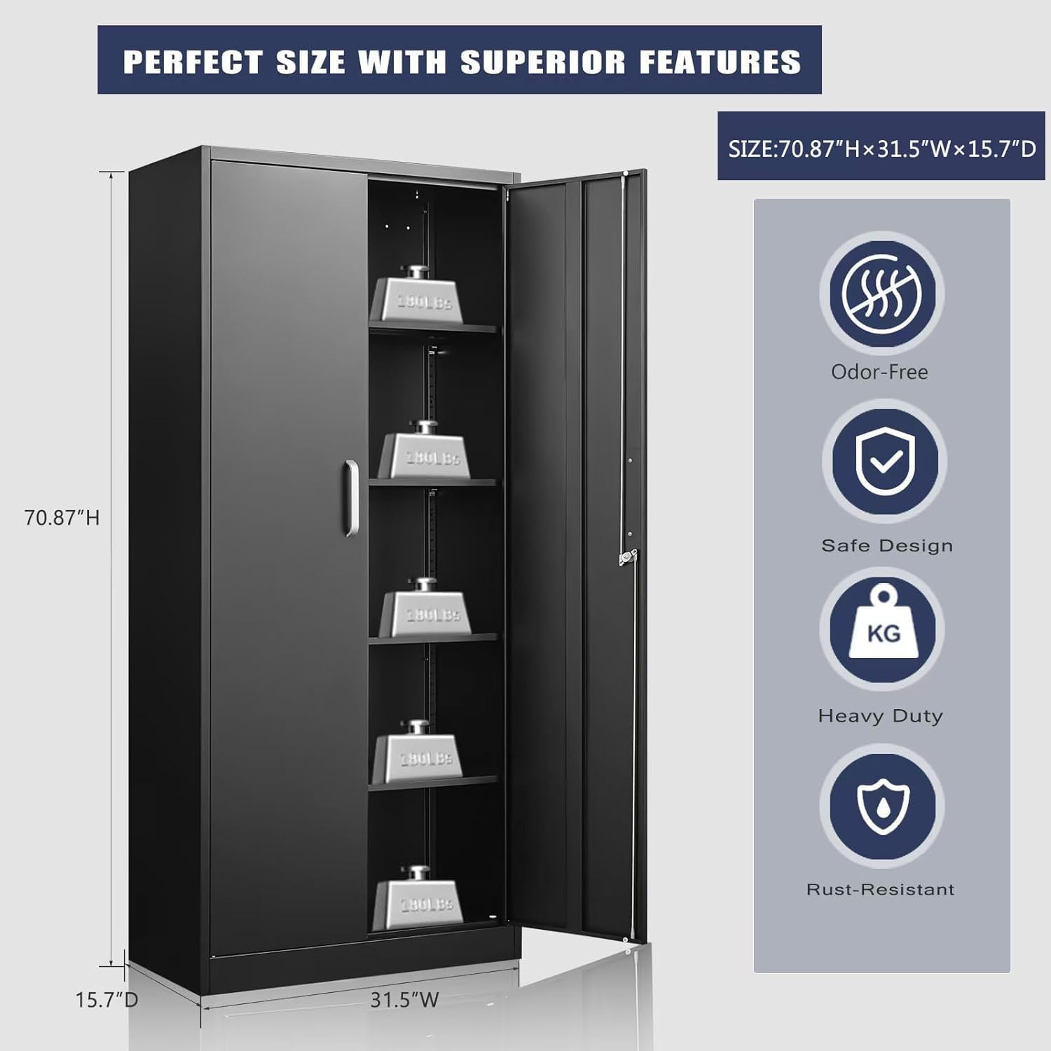 ตู้เก็บของโลหะพร้อมชั้นวางปรับ - Kitchen Appliances Organizer บทวิจารณ์และราคา