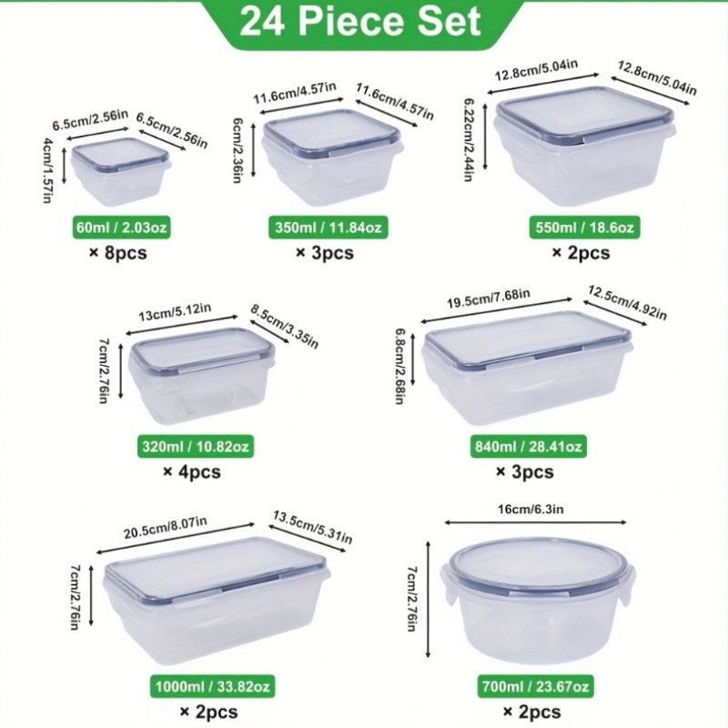 ชุดเก็บอาหารปลอดสาร BPA 48 ชิ้ - Kitchen Appliances Organizer บทวิจารณ์และราคา