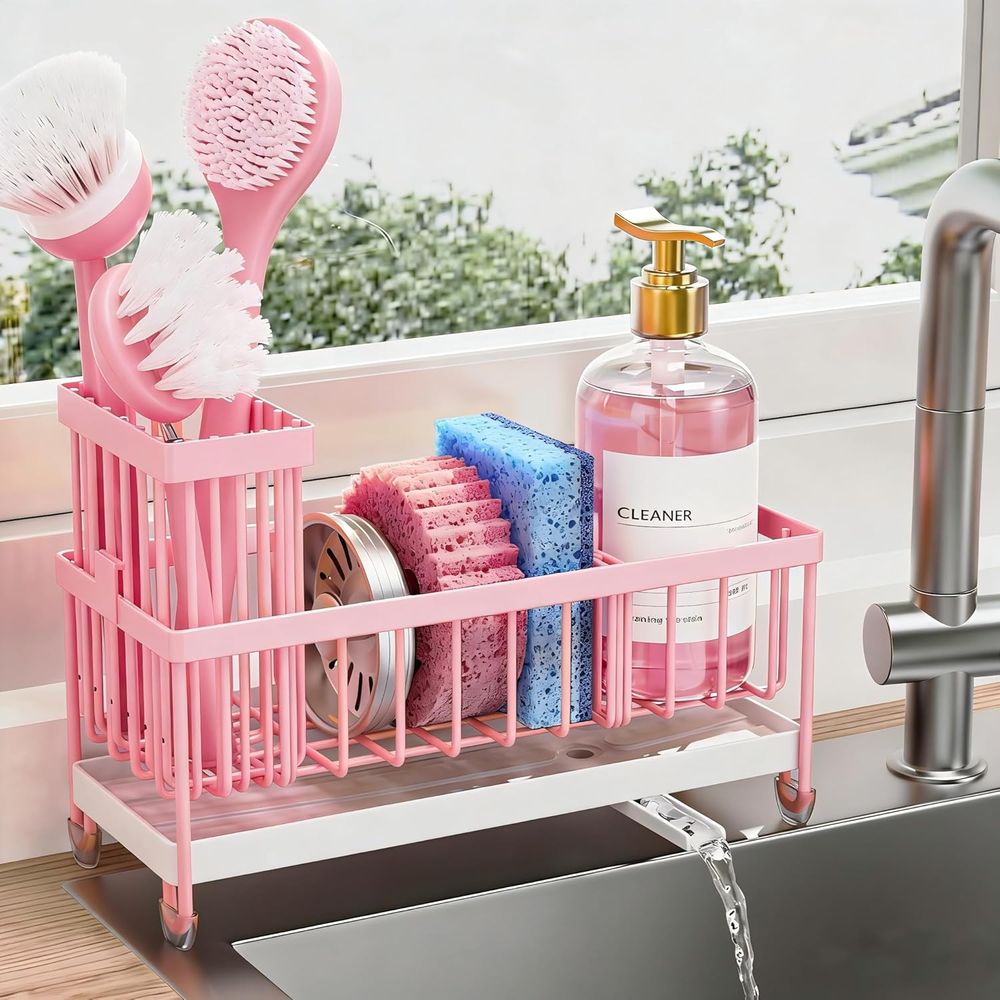 ที่วางฟองน้ำหรืออุปกรณ์จัดระเบ - Kitchen Appliances Organizer บทวิจารณ์และราคา