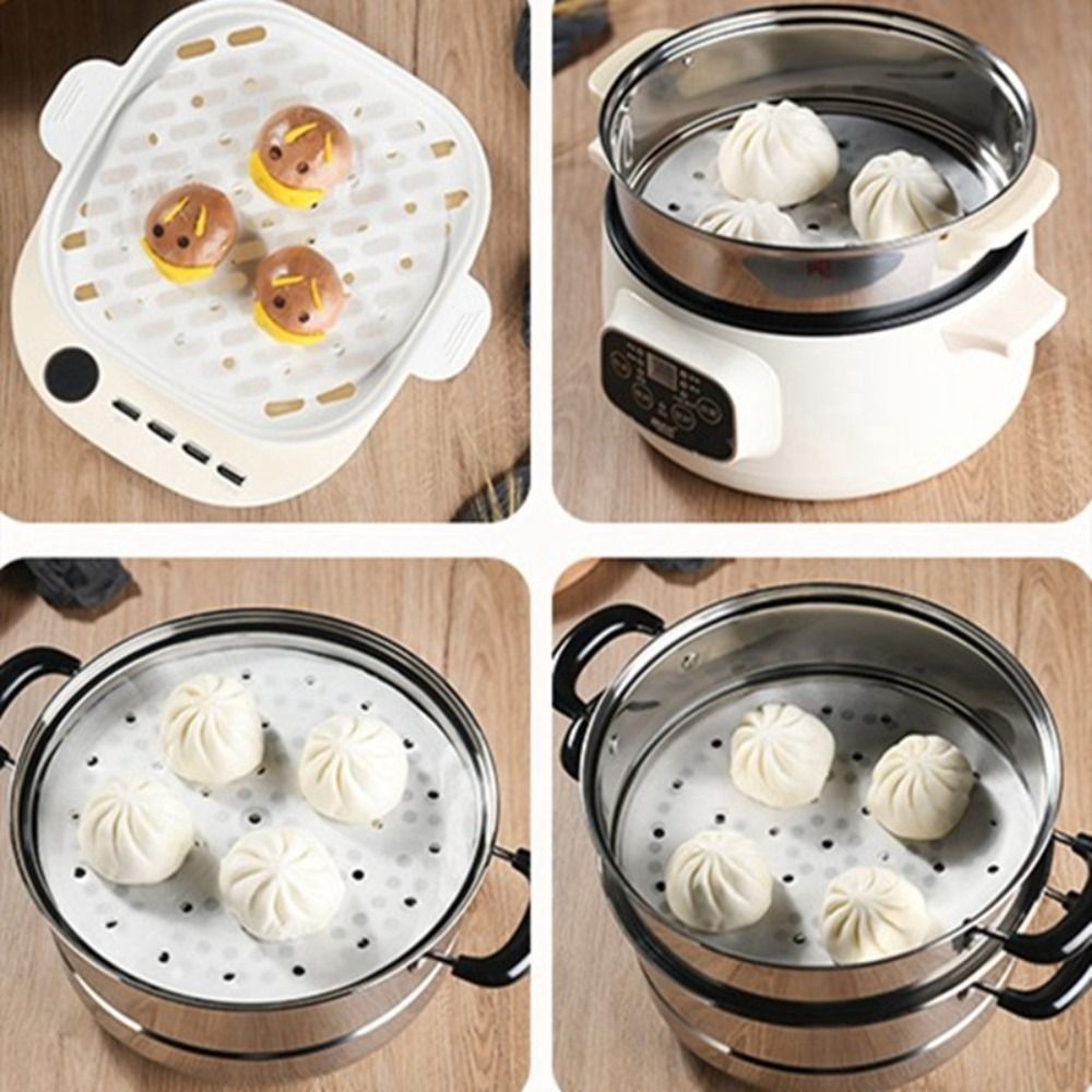100 ชิ้นกระดาษนึ่งซาลาเปานึ่งข - Kitchen Appliances For Restaurant บทวิจารณ์และราคา